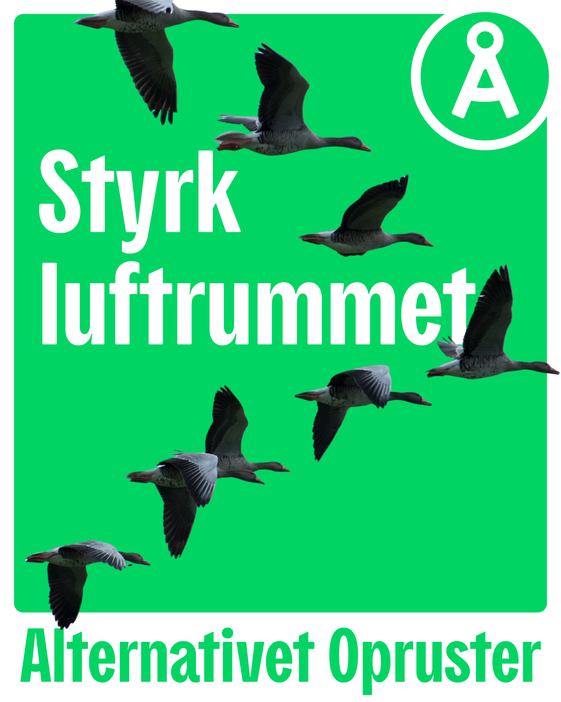 Styrk Luftrummet plakat