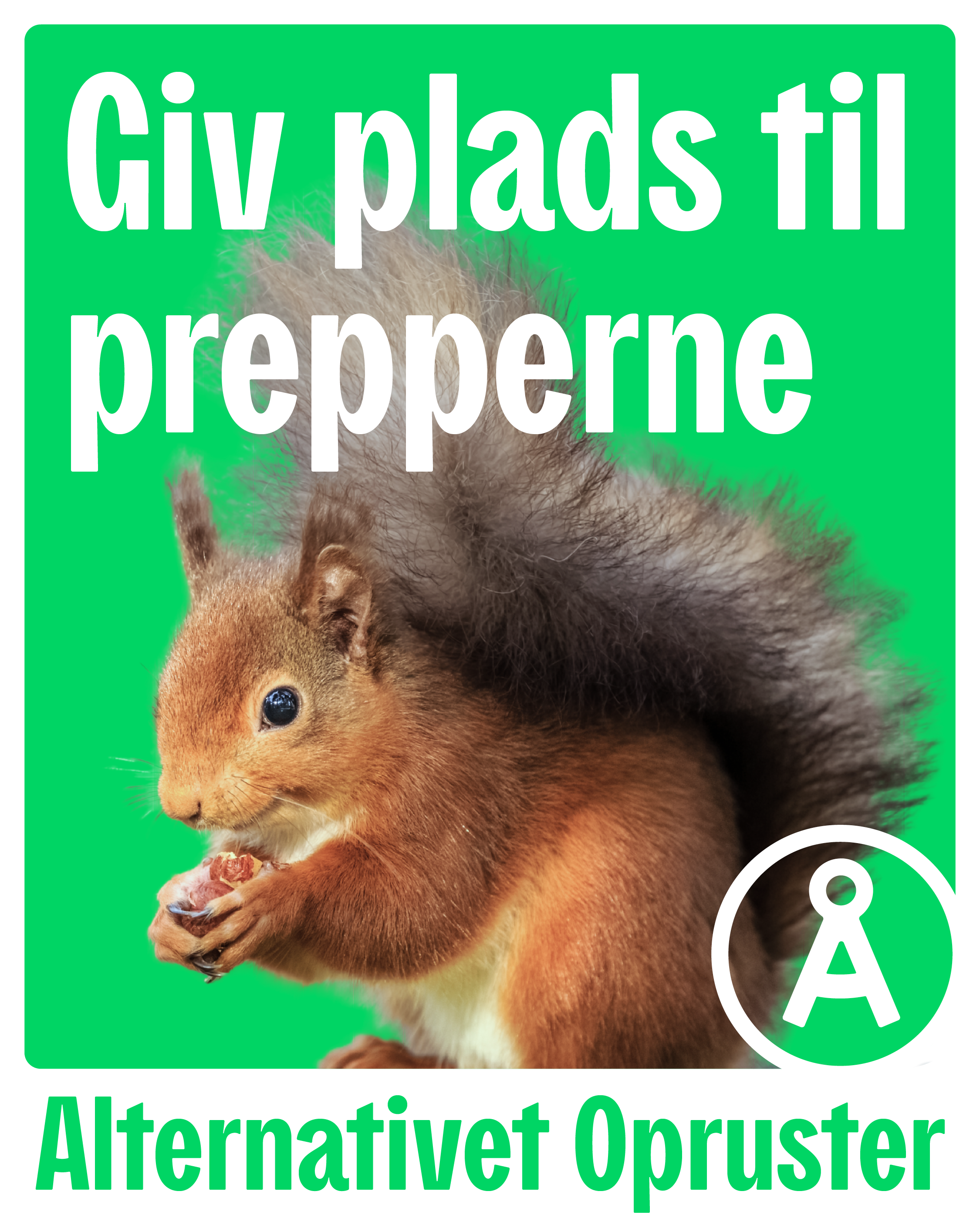 Giv plads til prepperne plakat